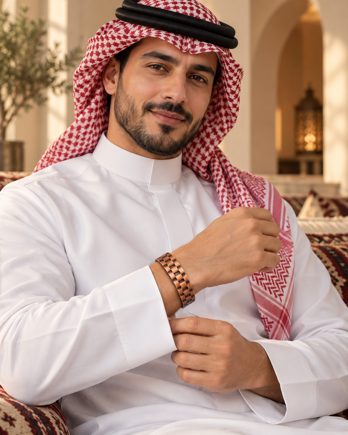 سوار نحاسي مغناطيسي